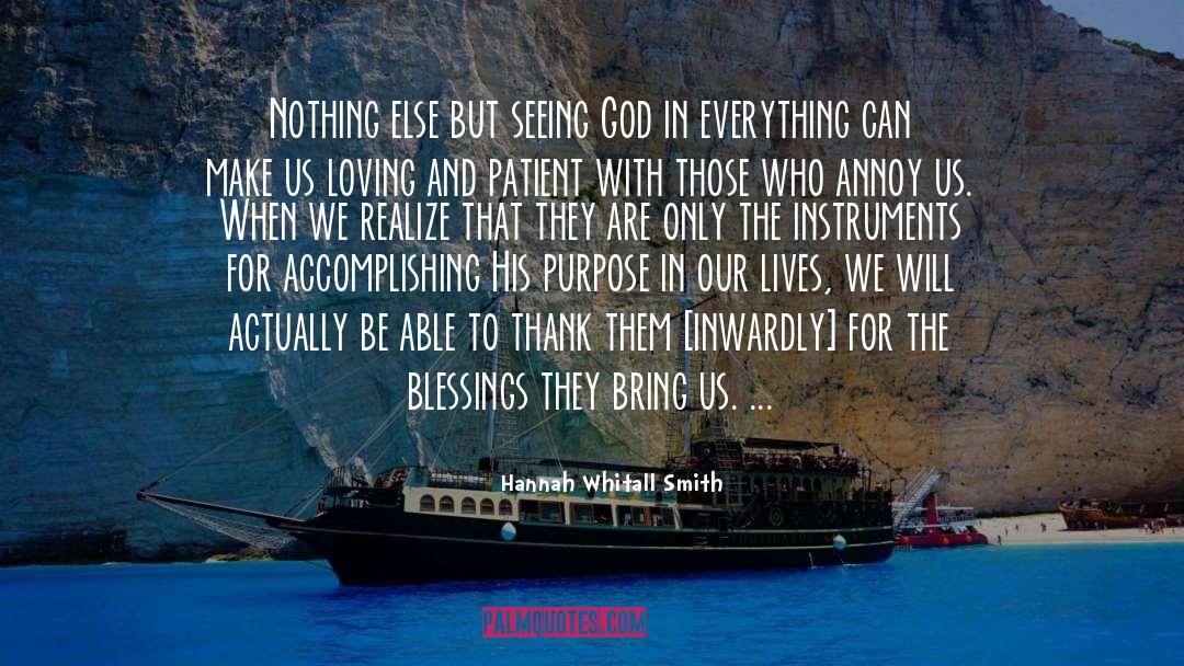 Blessings In Disguise quotes by Hannah Whitall Smith