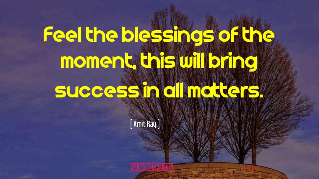 Blessings Of The Moment quotes by Amit Ray