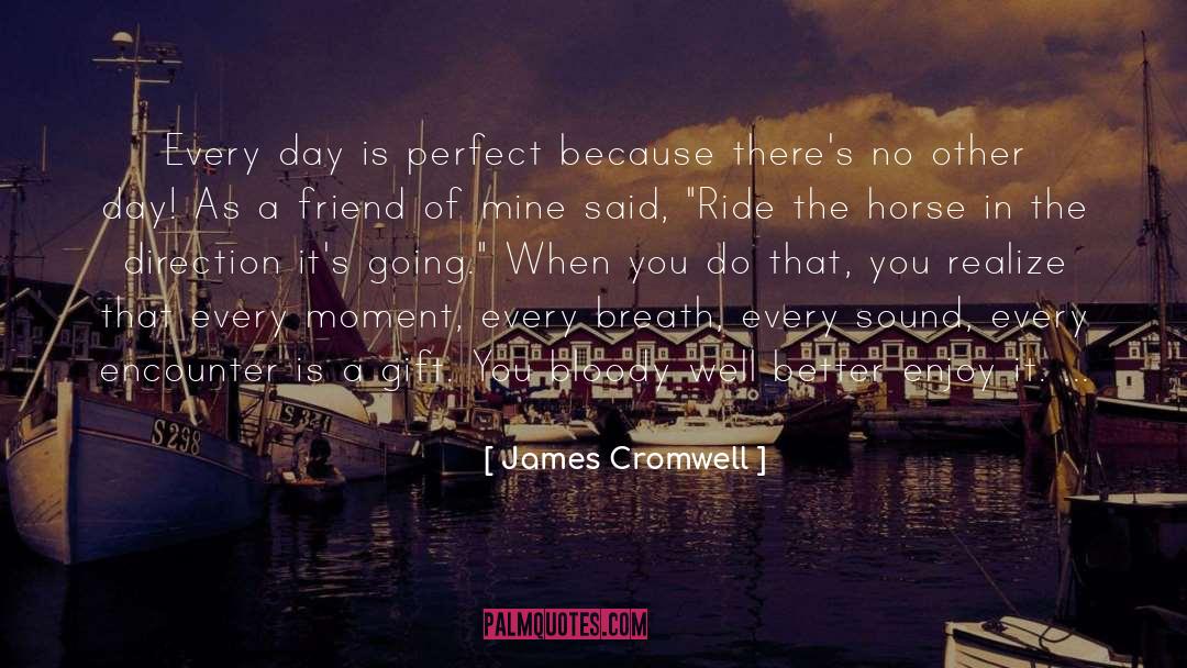 Blessings Of The Moment quotes by James Cromwell