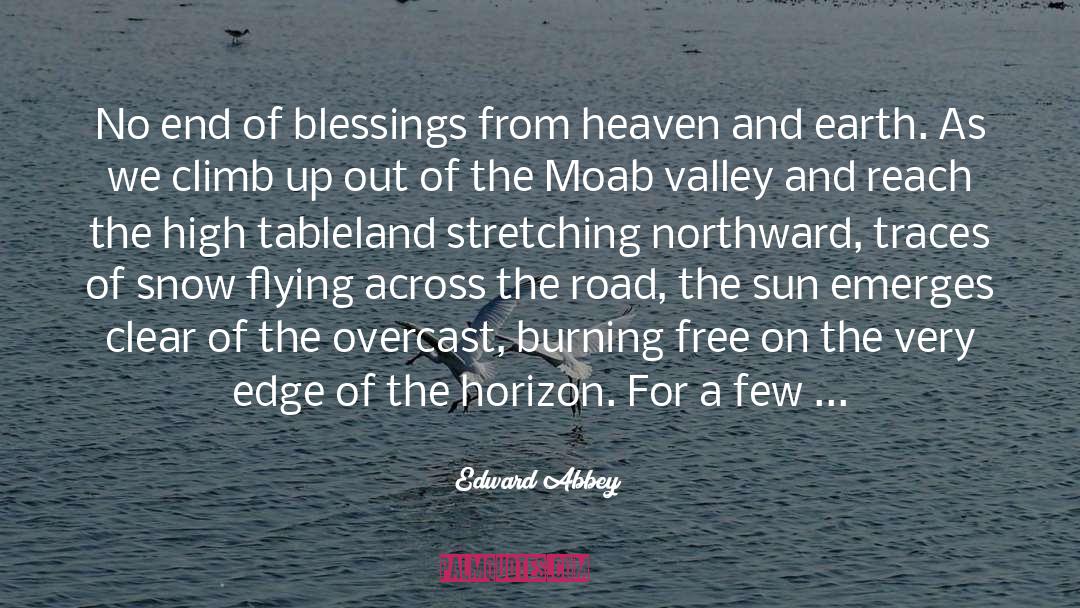 Blessings quotes by Edward Abbey