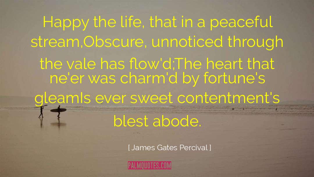 Blest quotes by James Gates Percival