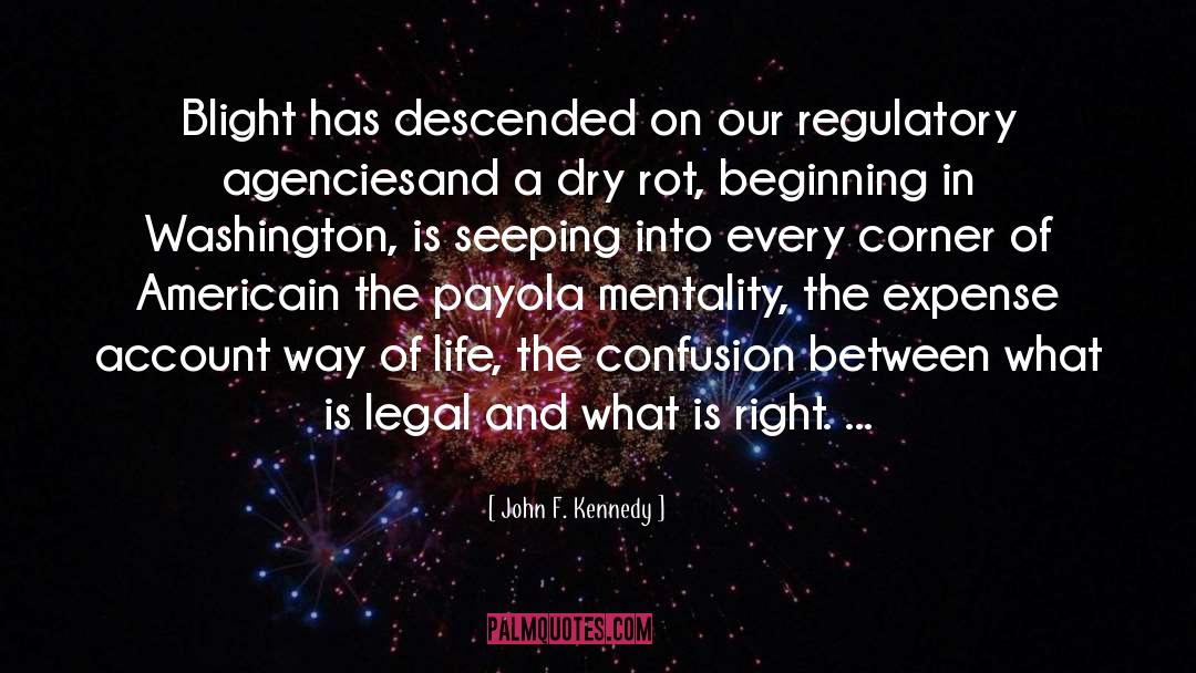 Blight quotes by John F. Kennedy