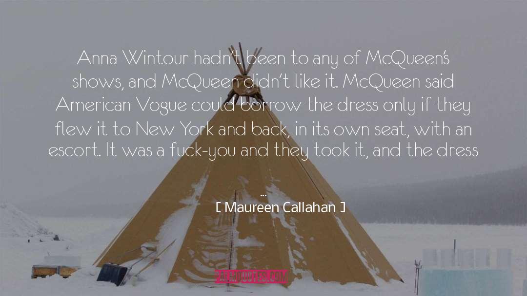 Bliksem Mcqueen quotes by Maureen Callahan