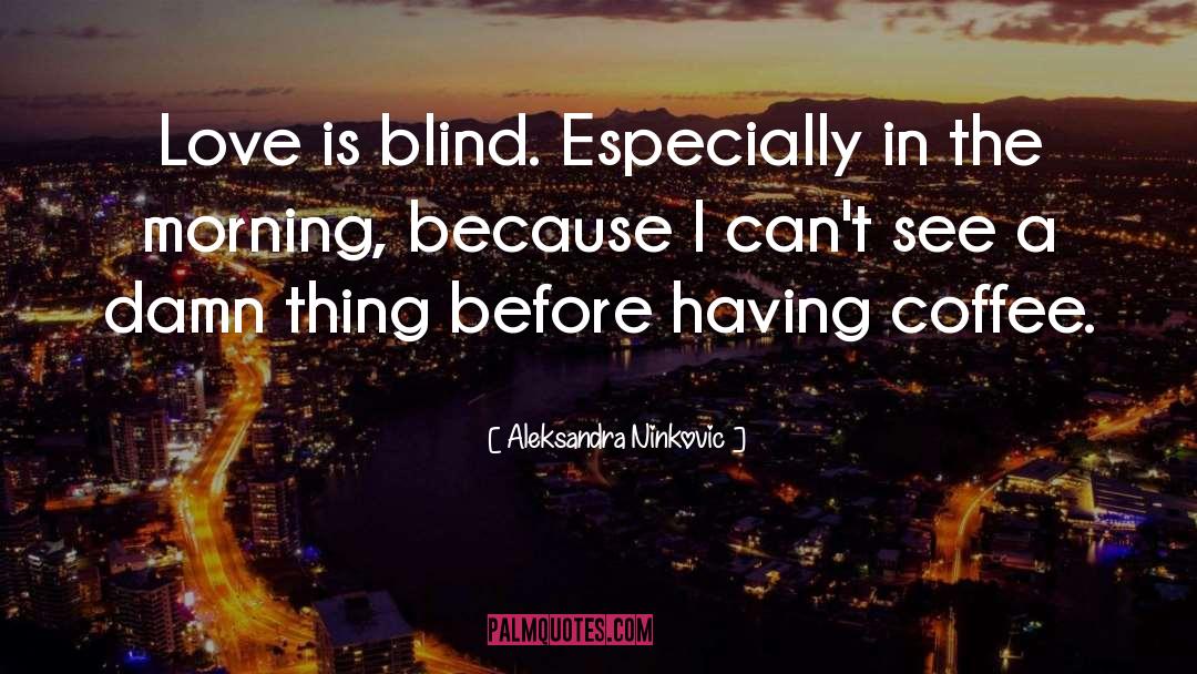 Blind Love quotes by Aleksandra Ninkovic