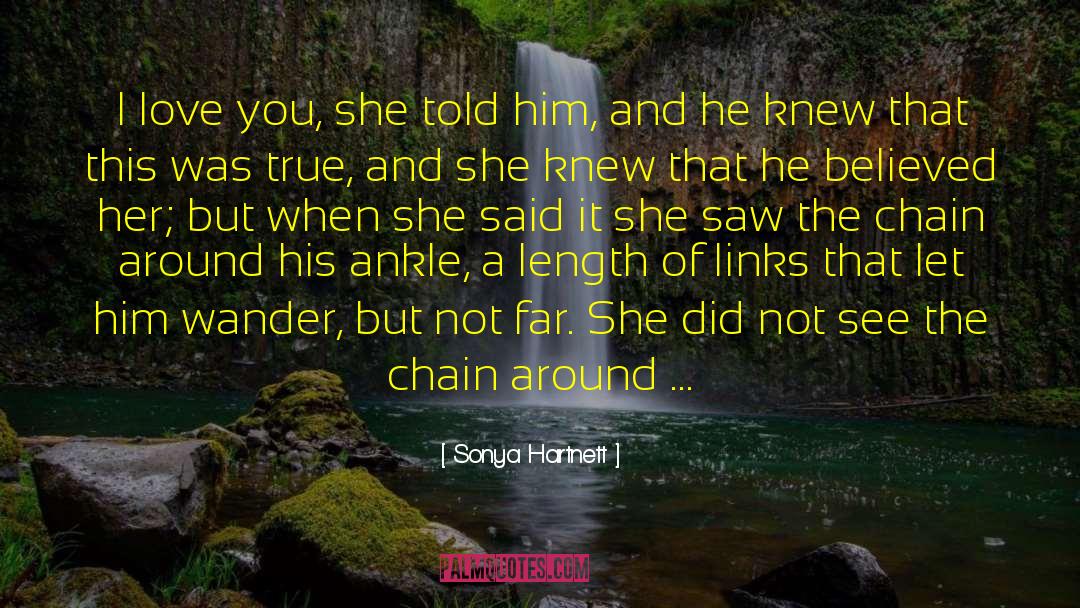 Blind Love quotes by Sonya Hartnett