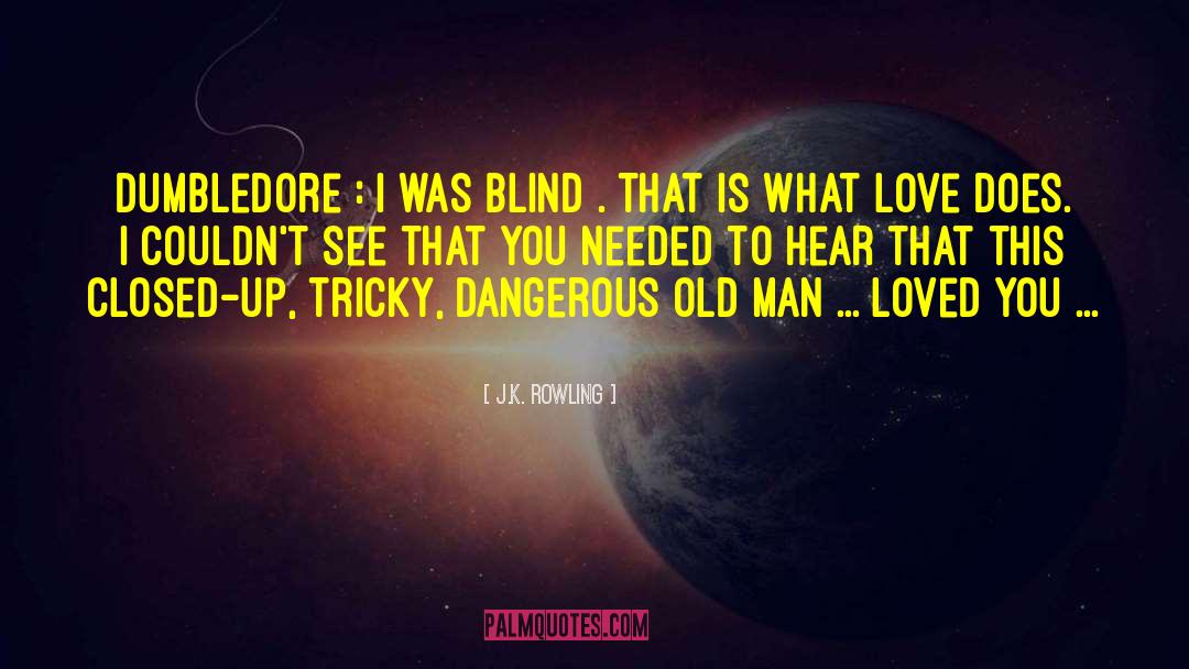 Blind Love quotes by J.K. Rowling