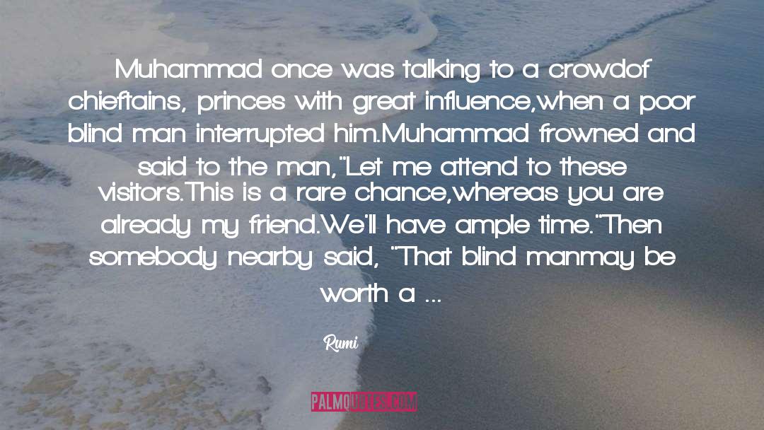 Blind Man quotes by Rumi