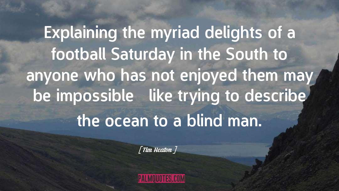 Blind Man quotes by Tim Heaton