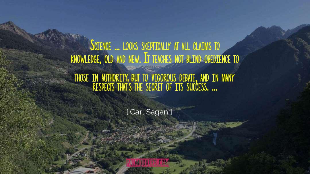Blind Obedience quotes by Carl Sagan