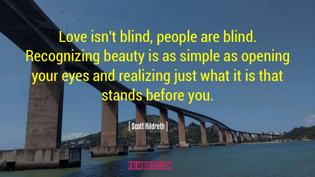 Blind People quotes by Scott Hildreth