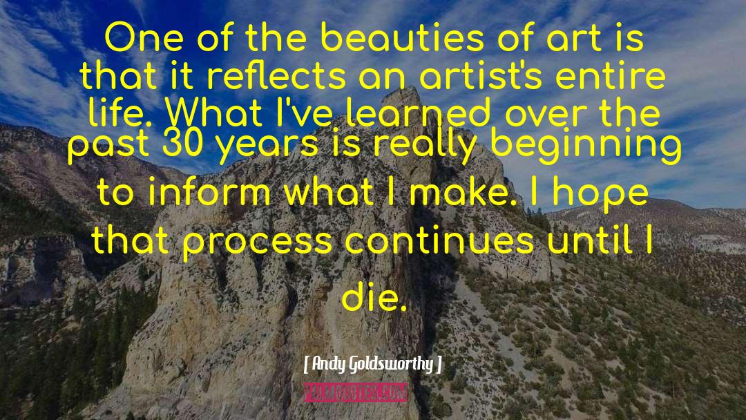 Blind To The Beauties Of Life quotes by Andy Goldsworthy