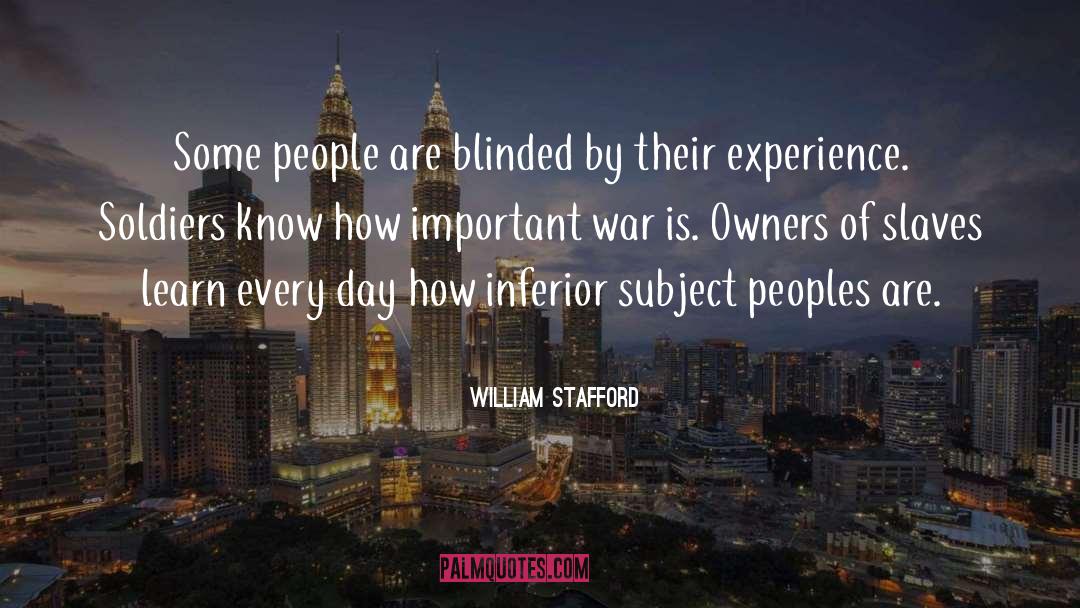 Blinded quotes by William Stafford