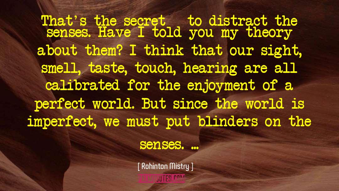 Blinders quotes by Rohinton Mistry