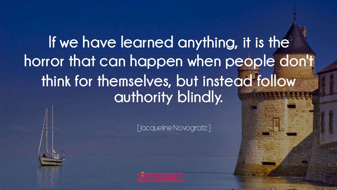 Blindly quotes by Jacqueline Novogratz