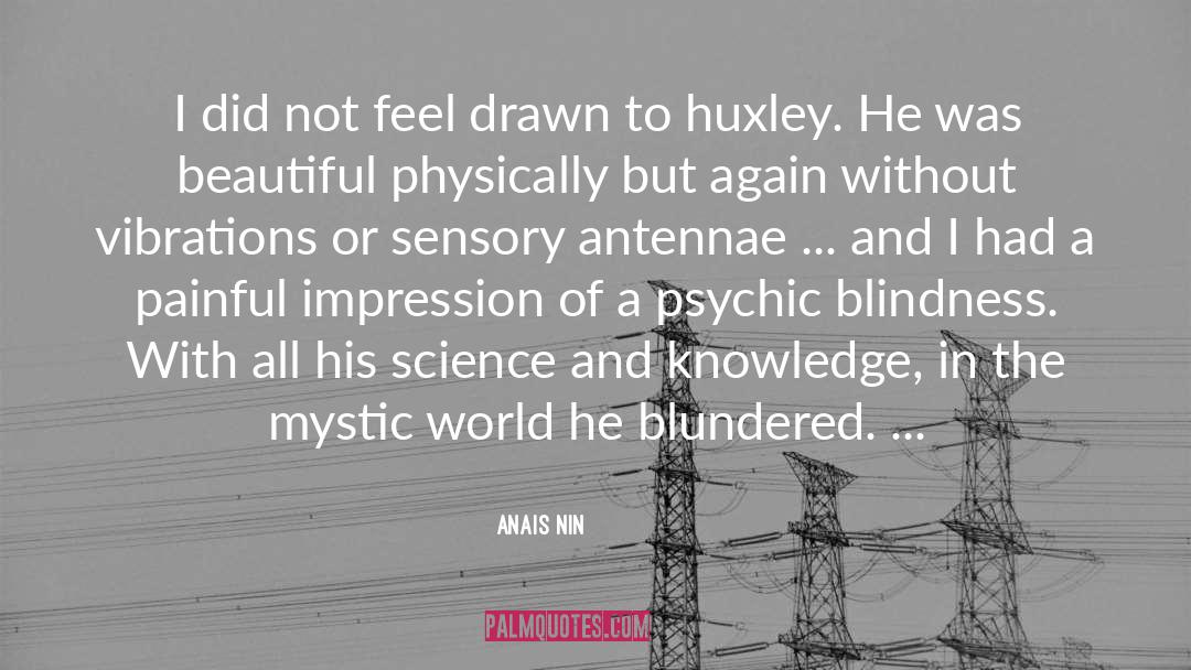 Blindness quotes by Anais Nin