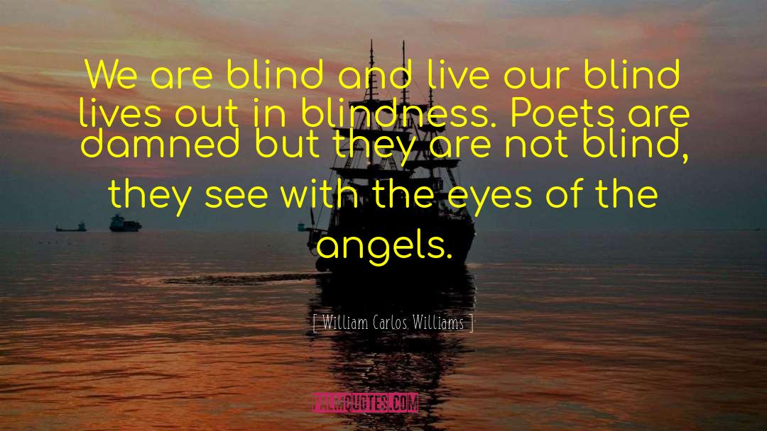 Blindness quotes by William Carlos Williams