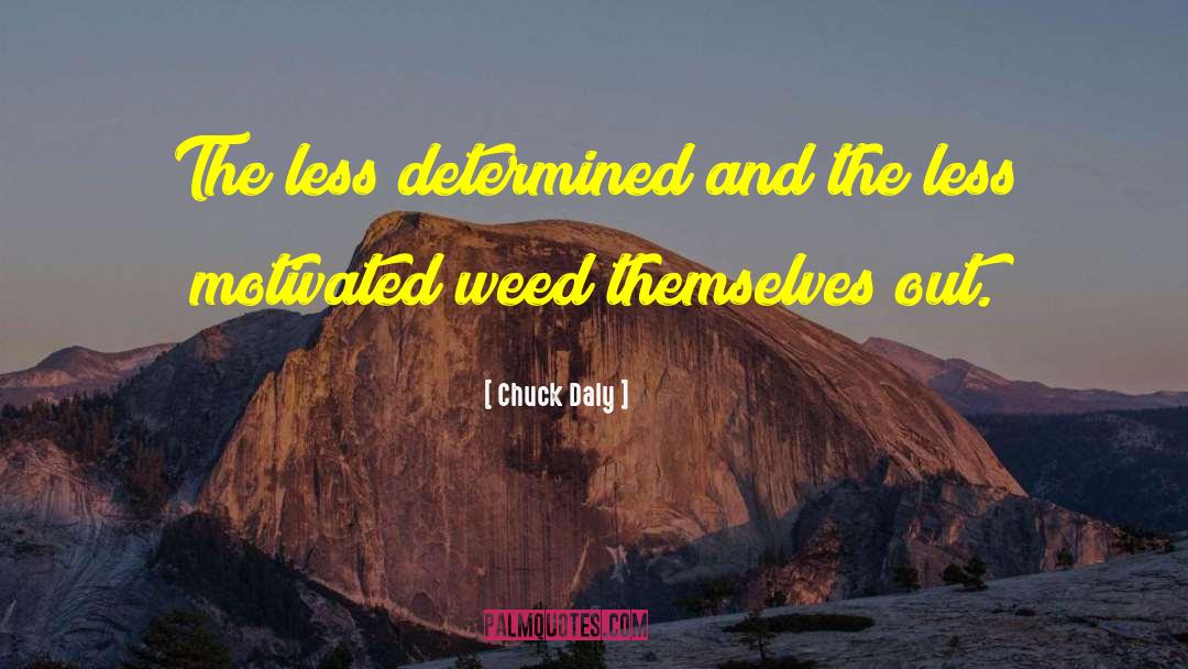 Blindside Weed quotes by Chuck Daly