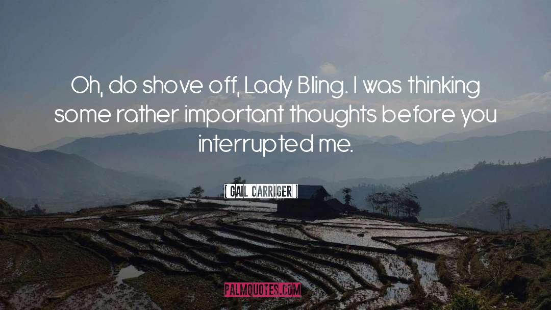 Bling quotes by Gail Carriger