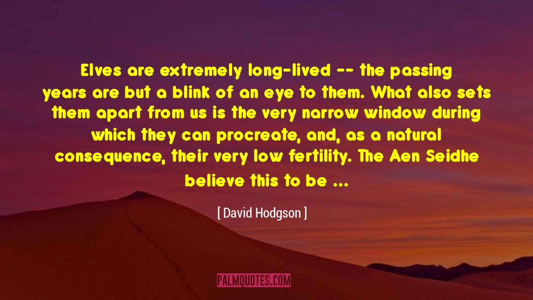 Blink Of An Eye quotes by David Hodgson