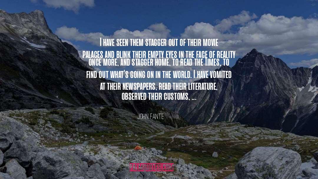 Blink quotes by John Fante