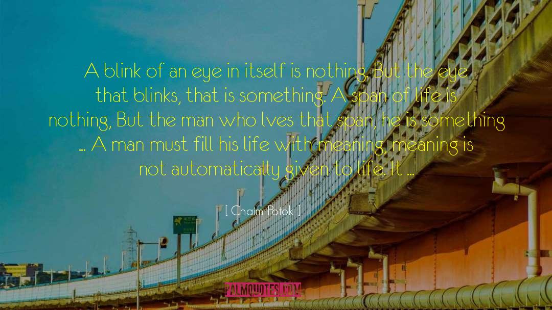 Blink quotes by Chaim Potok