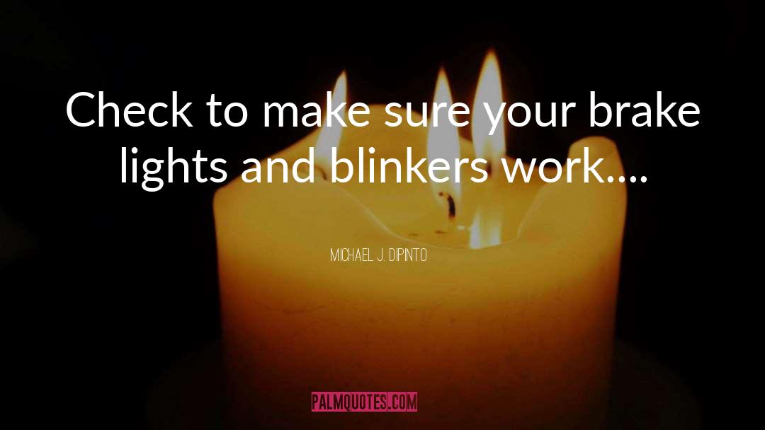 Blinkers quotes by Michael J. DiPinto