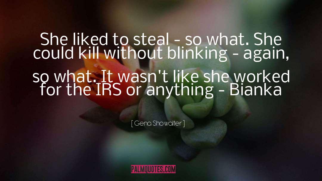 Blinking quotes by Gena Showalter