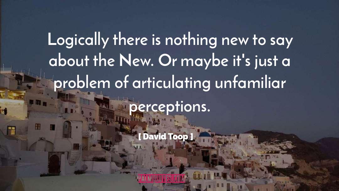 Blissful Perception quotes by David Toop