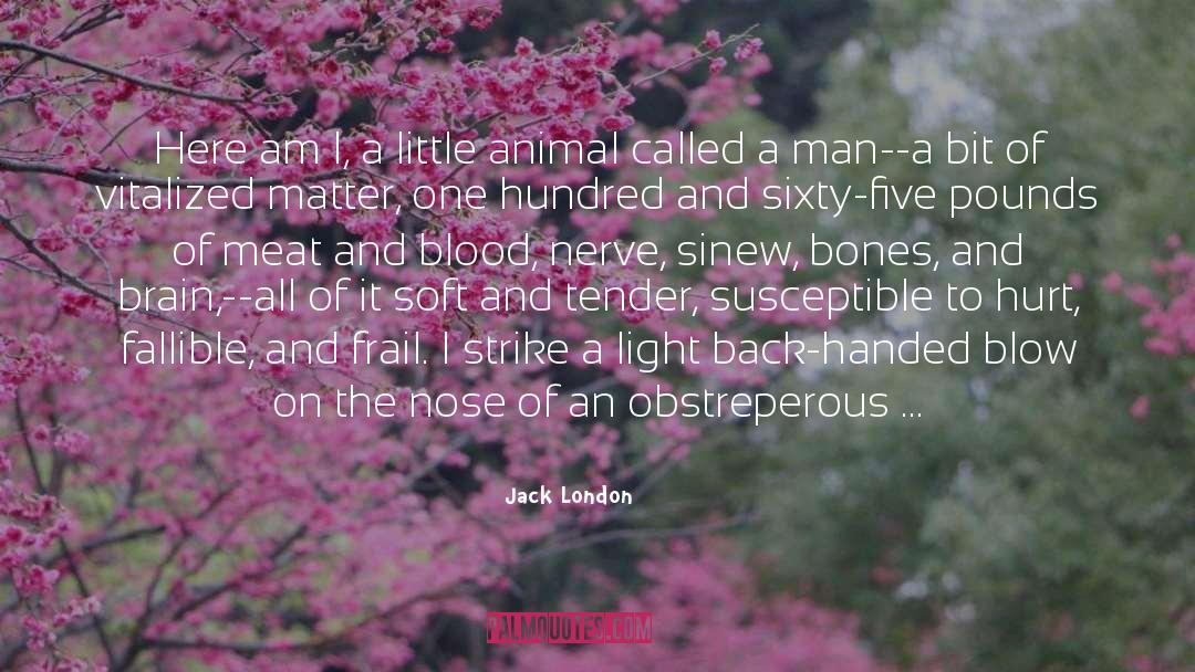 Blisters quotes by Jack London