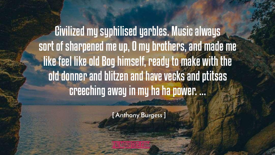 Blitzen quotes by Anthony Burgess