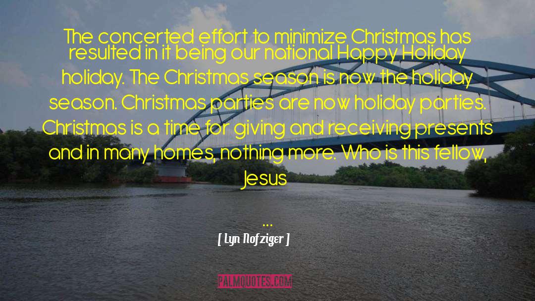 Blitzens Holiday quotes by Lyn Nofziger