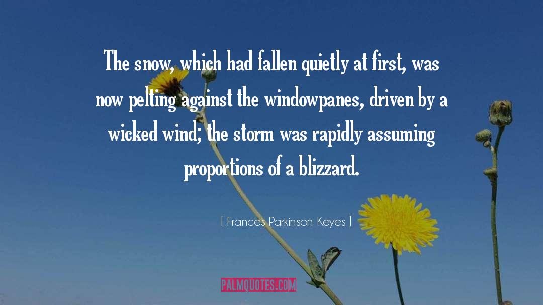 Blizzard quotes by Frances Parkinson Keyes