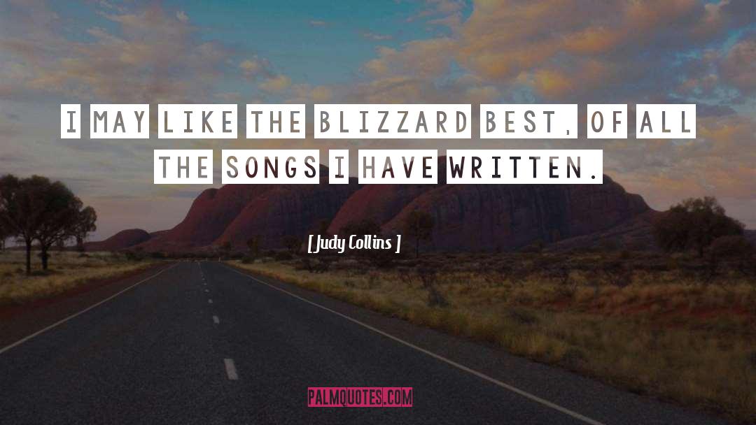 Blizzard quotes by Judy Collins