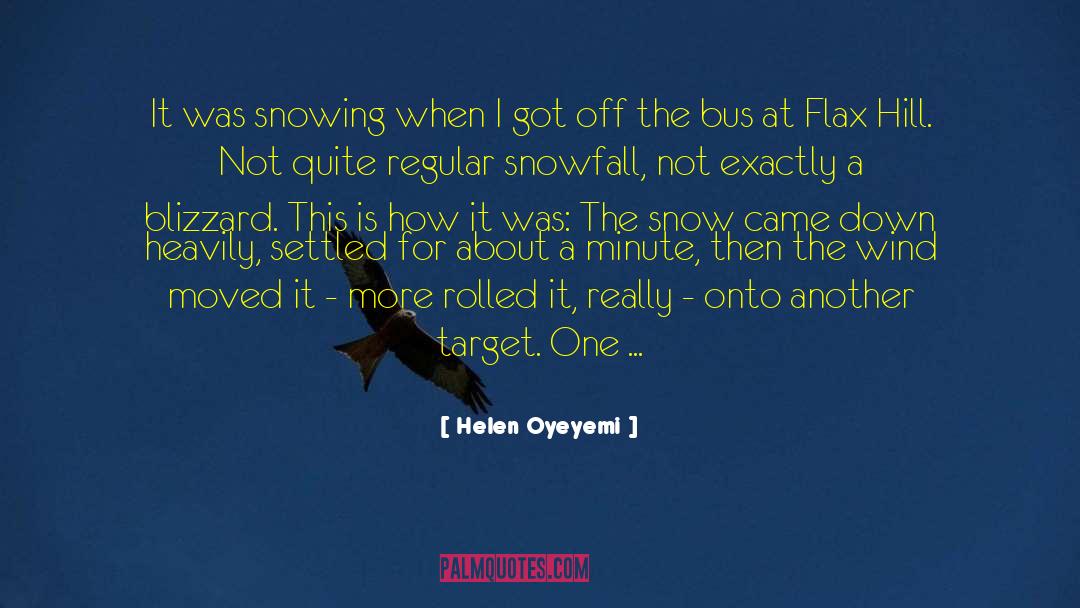 Blizzard quotes by Helen Oyeyemi