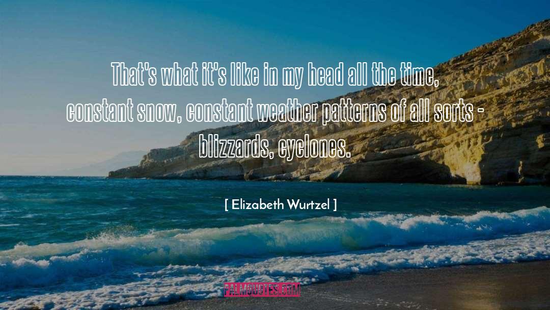 Blizzard quotes by Elizabeth Wurtzel