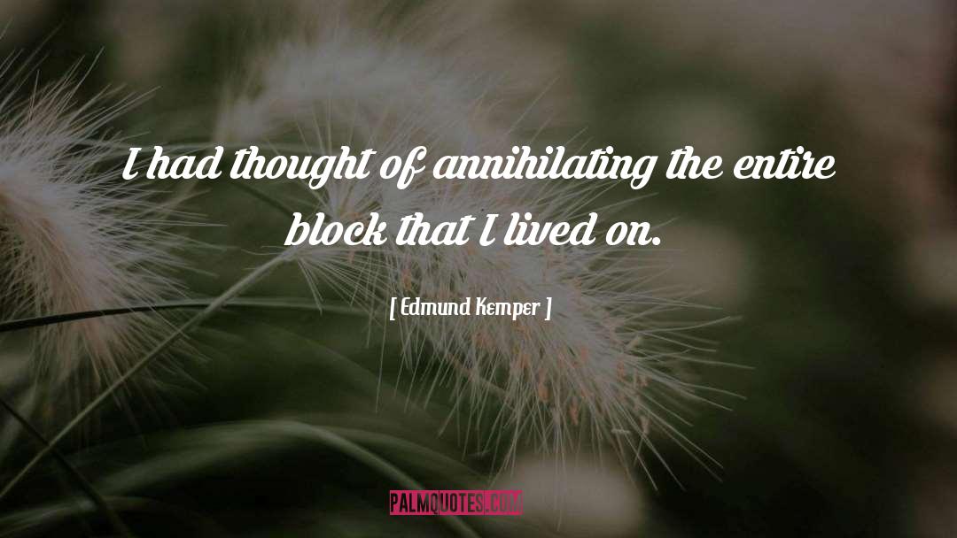 Block quotes by Edmund Kemper