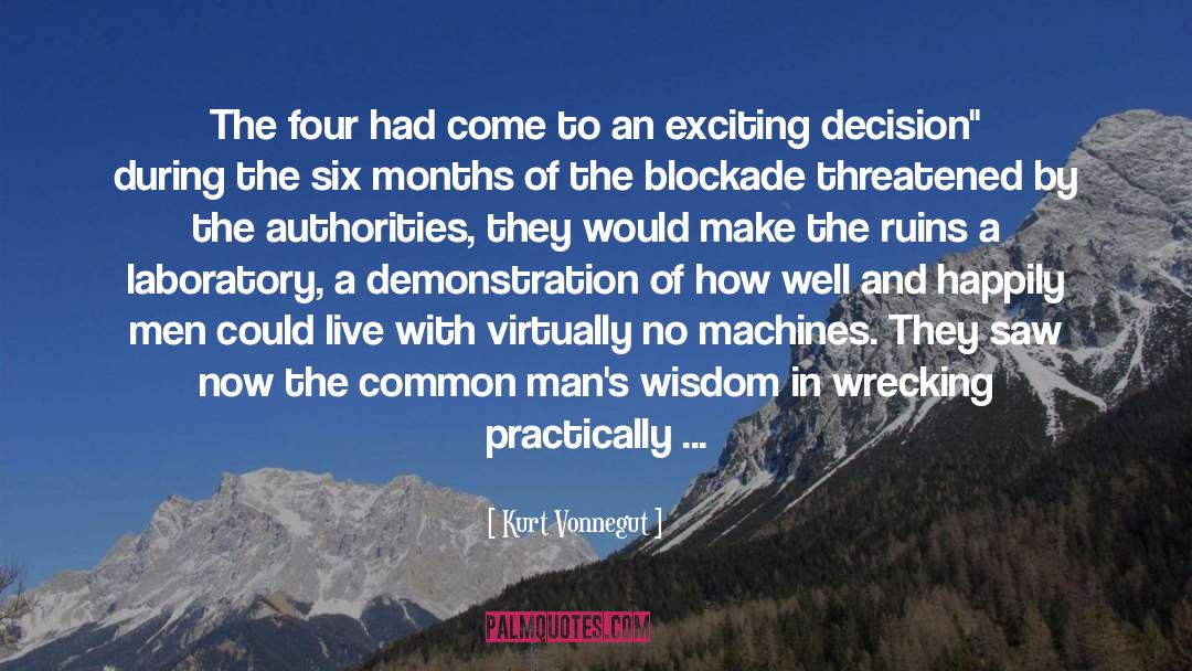 Blockade quotes by Kurt Vonnegut
