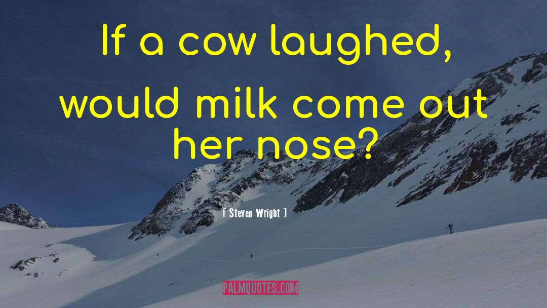 Blocked Nose Funny quotes by Steven Wright