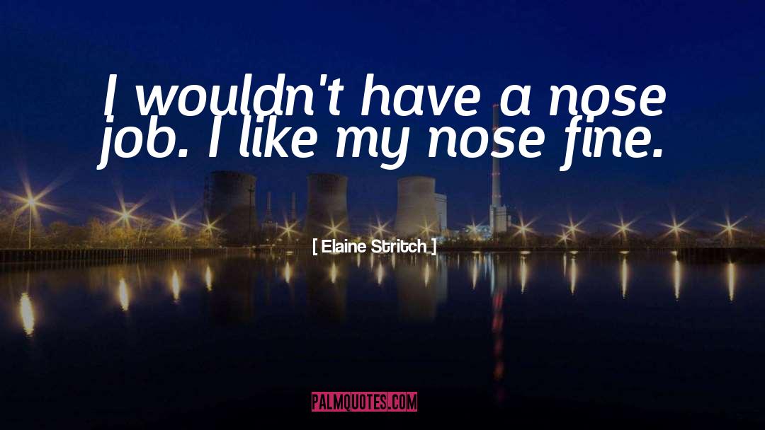 Blocked Nose Funny quotes by Elaine Stritch