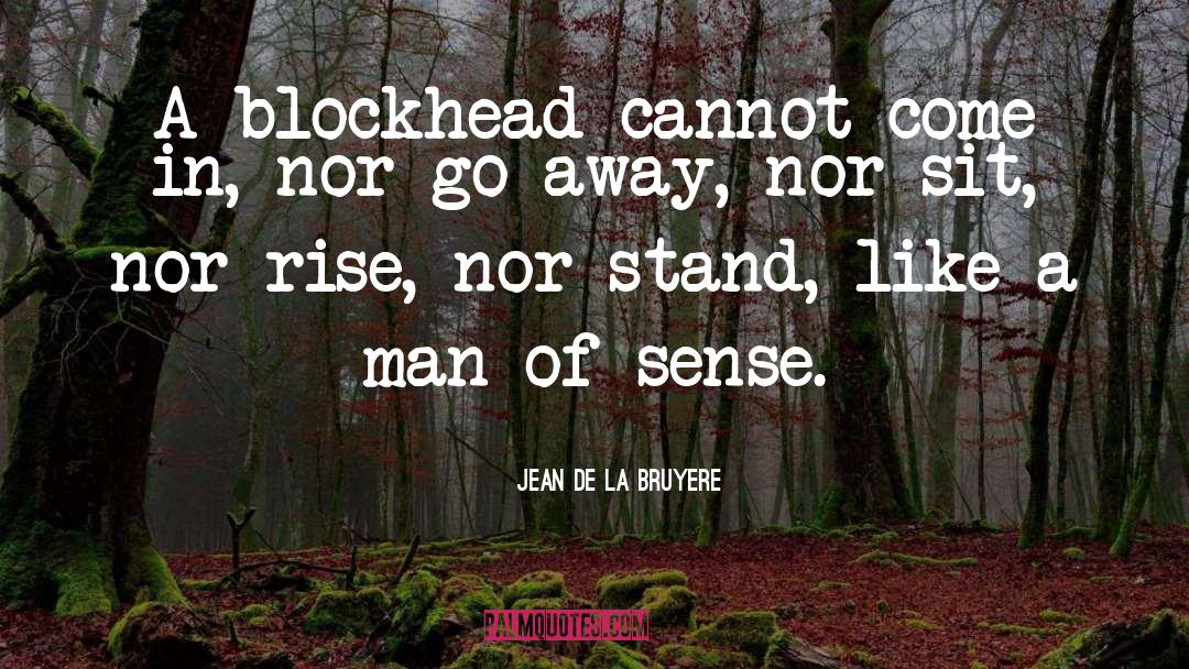 Blockheads quotes by Jean De La Bruyere