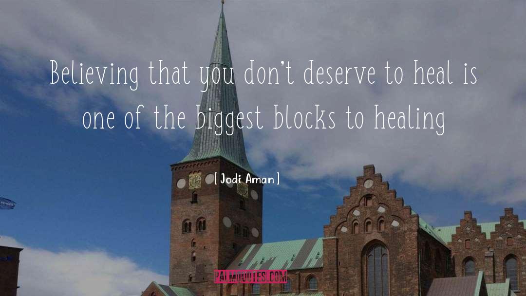 Blocks quotes by Jodi Aman