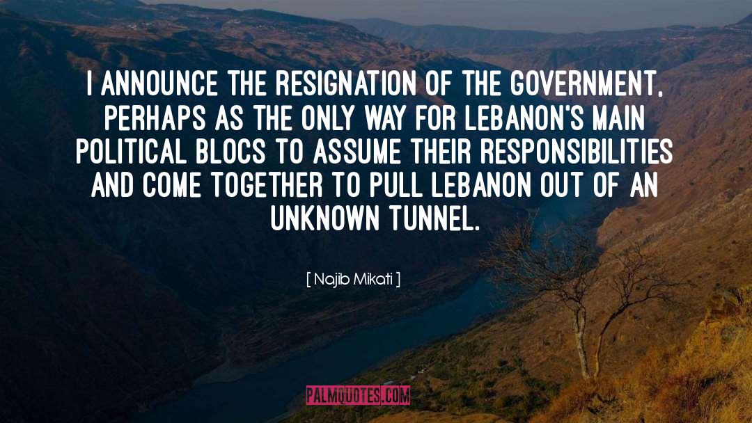 Blocs quotes by Najib Mikati