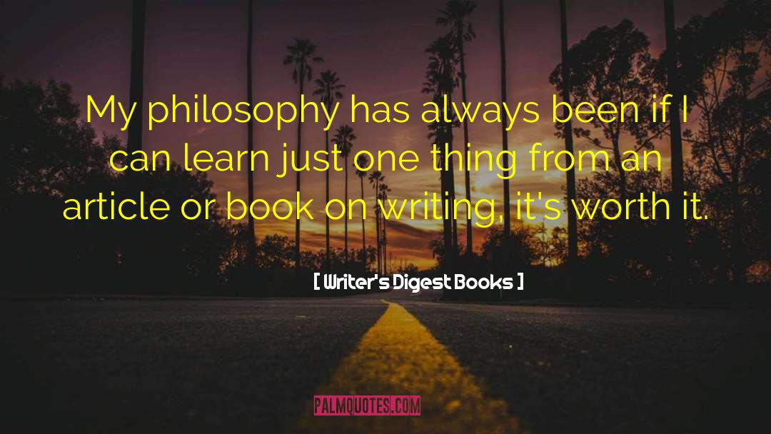 Blog Article quotes by Writer's Digest Books