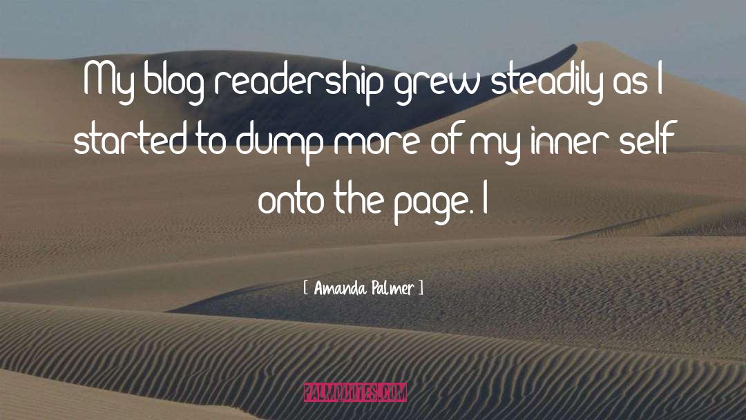 Blog quotes by Amanda Palmer