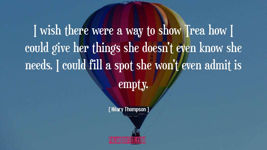 Blog Spot quotes by Hilary Thompson