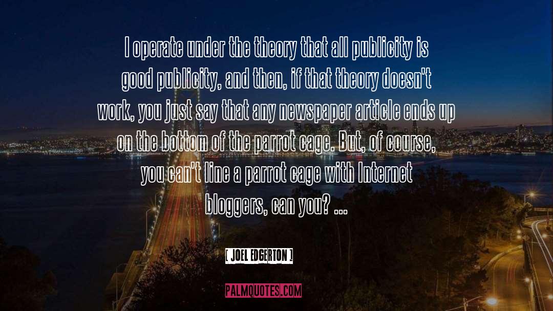 Bloggers quotes by Joel Edgerton