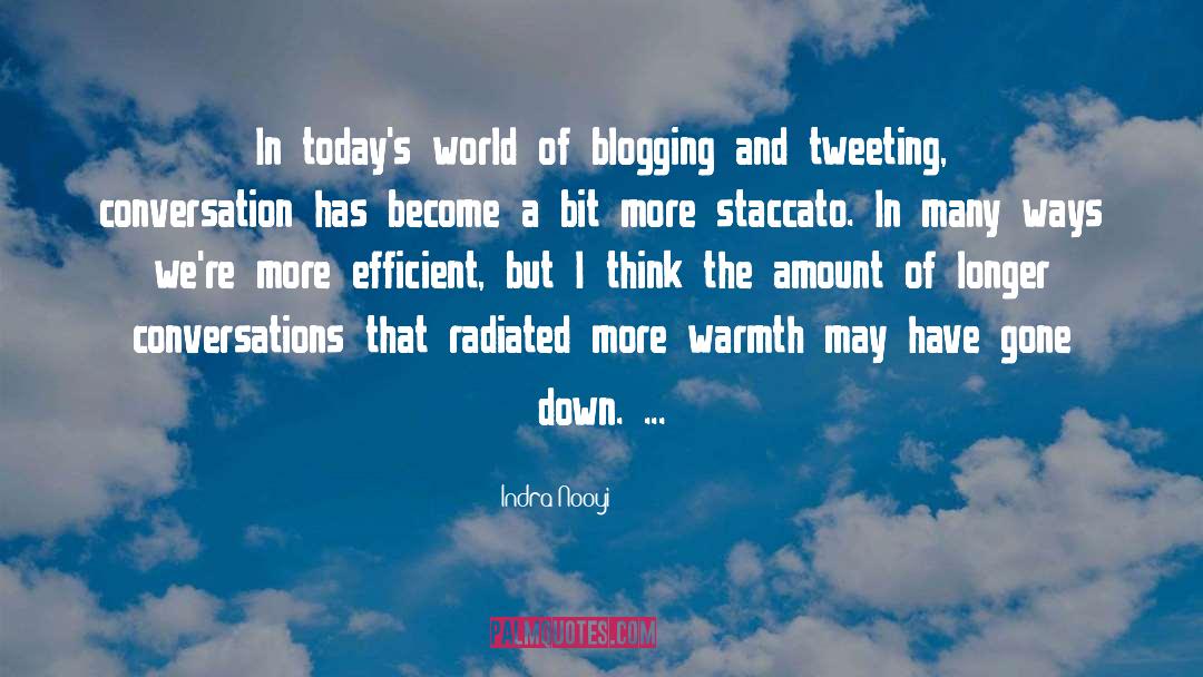 Blogging quotes by Indra Nooyi