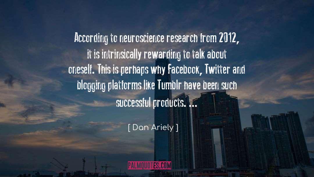 Blogging quotes by Dan Ariely