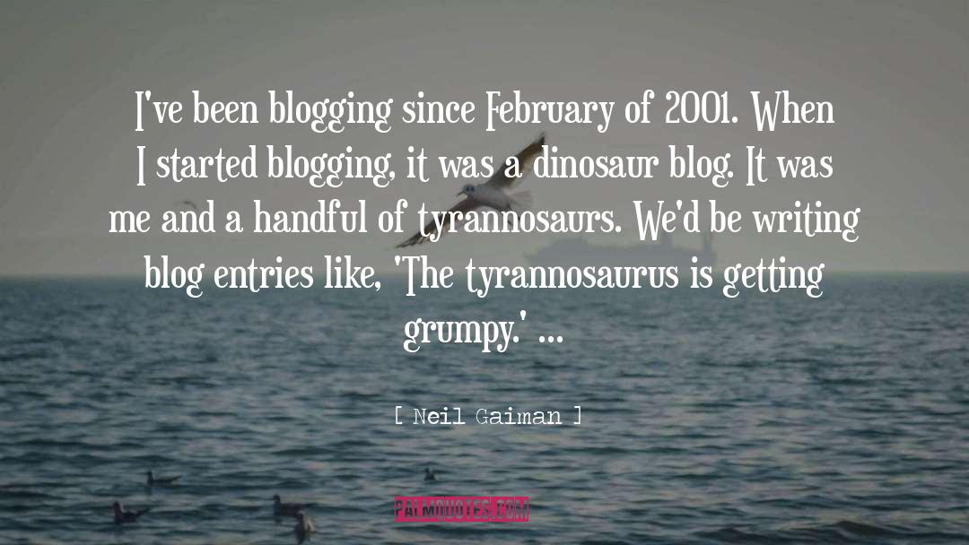 Blogging quotes by Neil Gaiman