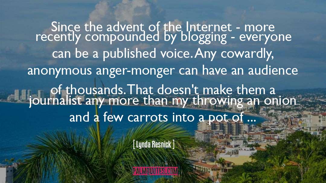Blogging quotes by Lynda Resnick